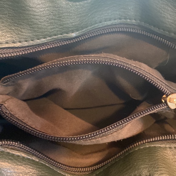 Anthropologie faux leather green terrace mini knot crossbody bag preppy boho - Picture 7 of 11